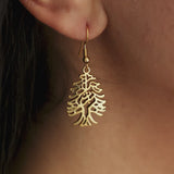"Freedom is the Soul" Lebanon Cedar Earrings