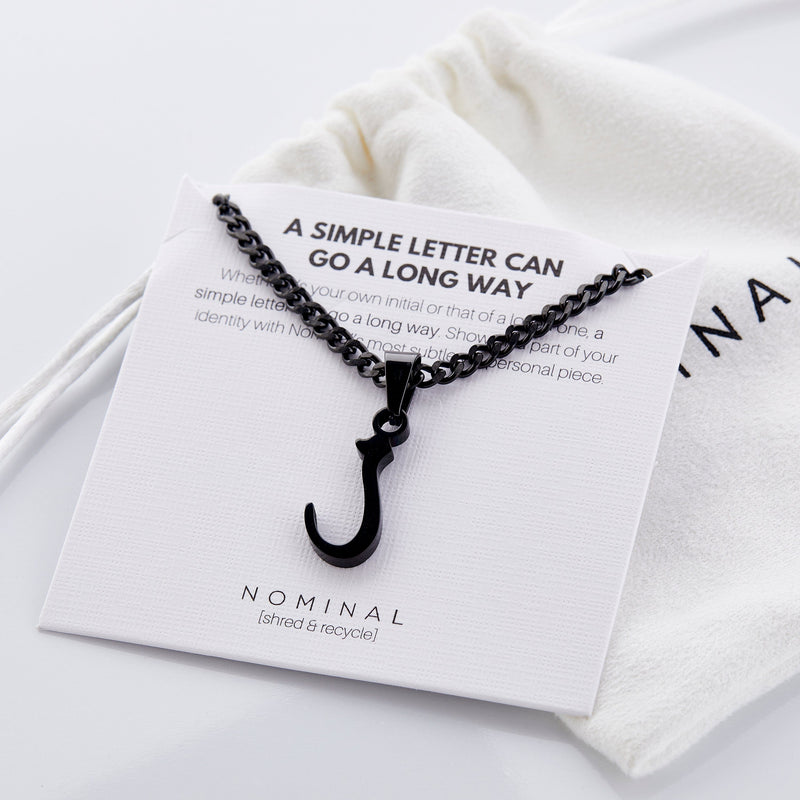 Hanging Arabic Letter Necklace | Men - Nominal