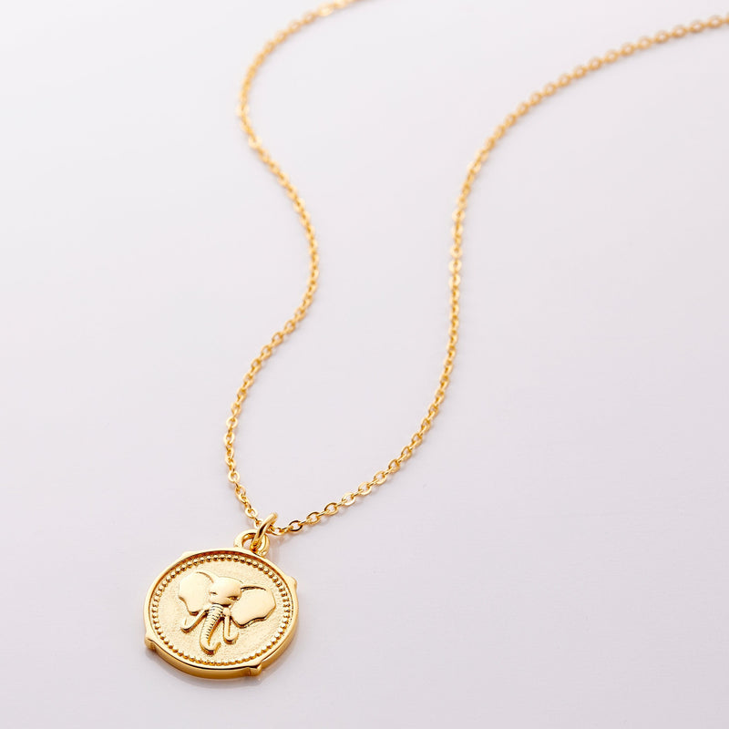Elephant Coin Necklace - Nominal