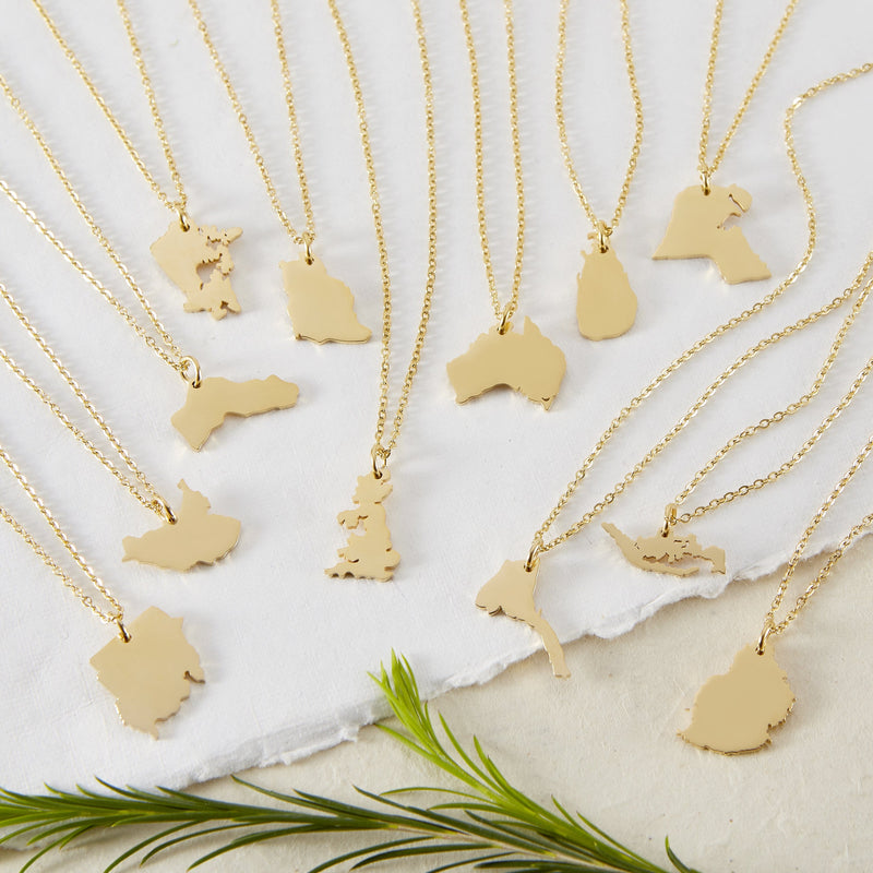 Choose Your Hometown Map Necklace | Women - Nominal