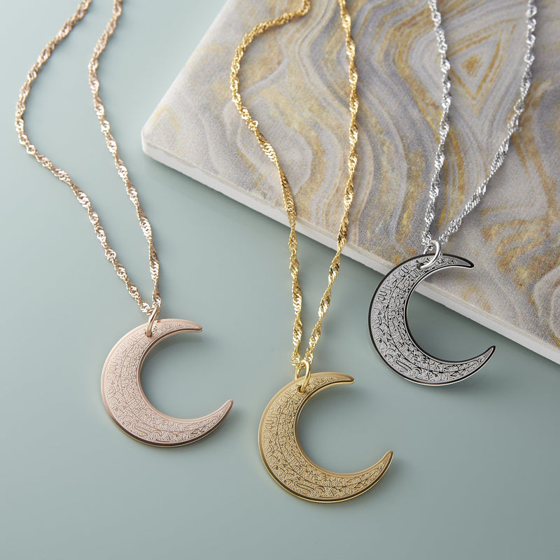 4 Qul Crescent Necklace | Women - Nominal