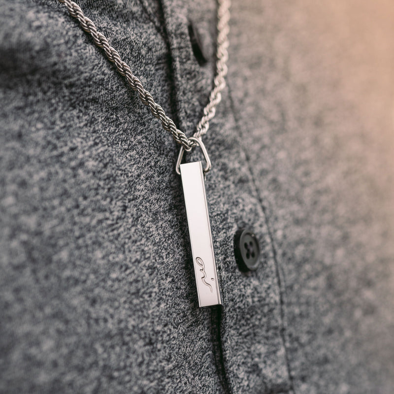 Vnox Stainless Steel Pillar Black Necklace For Men 5mm Width, 3D Bar Pendant,  Unisex Design For Men And Women Minimalist And Simple Casual Neck Collar  231013 From Kua05, $9.16 | DHgate.Com