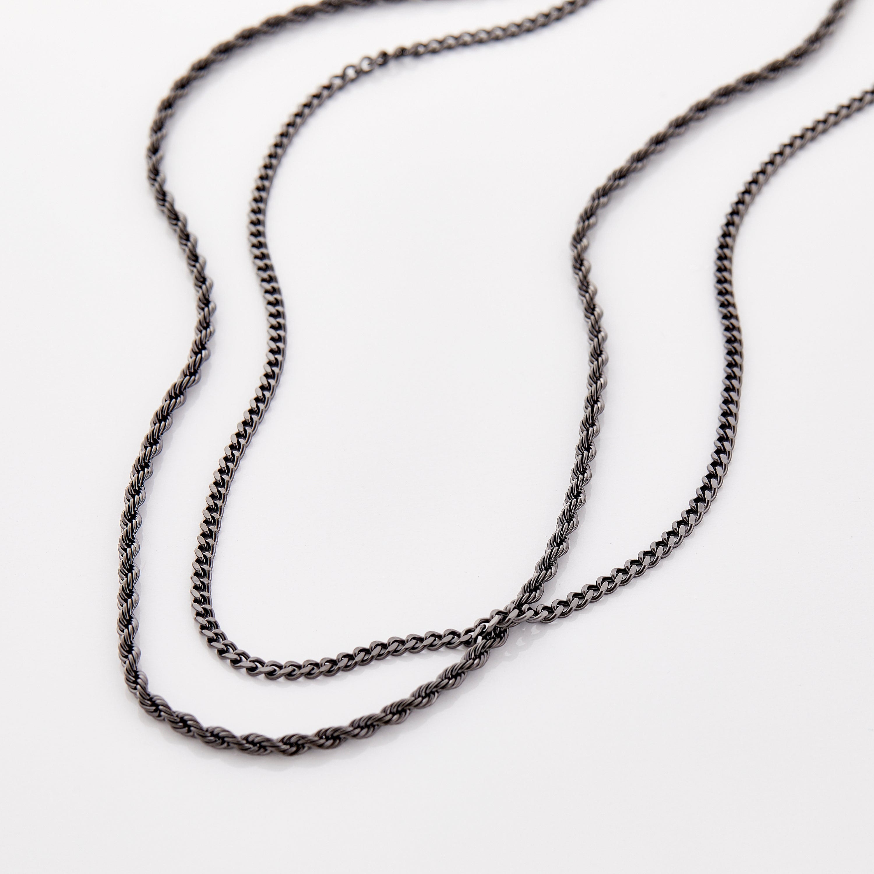 Curb + Rope Chain Stack | Men | Nominal