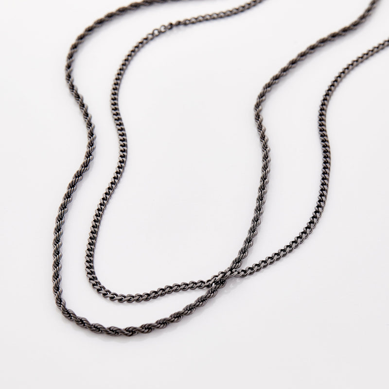 Curb + Rope Chain Stack | Men | Nominal