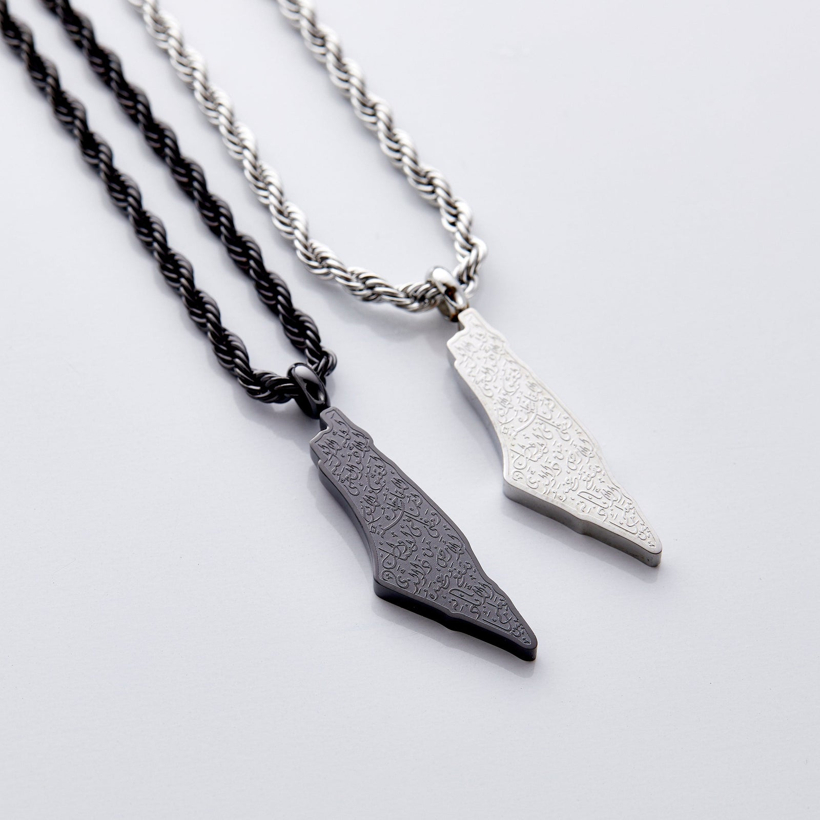 Ayatul Kursi Country Map Necklace | Men - Nominal