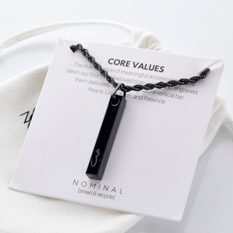 Core Values 3D Bar Necklace | Men - Nominal