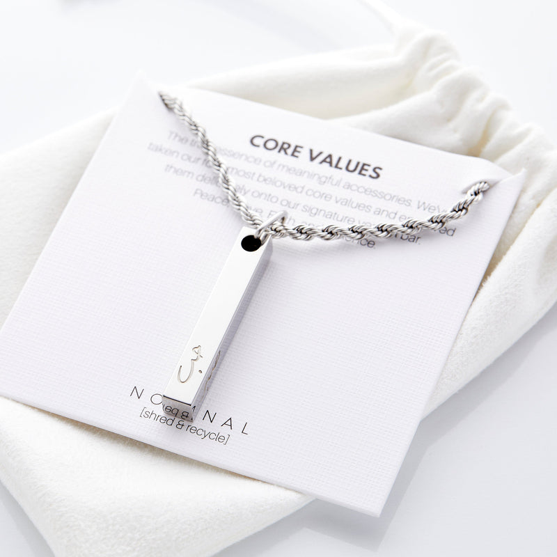 Core Values 3D Bar Necklace | Men - Nominal