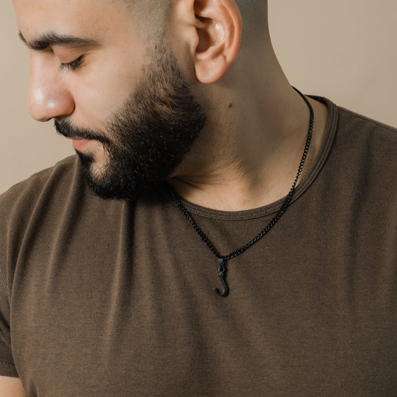 Hanging Arabic Letter Necklace | Men A | ا| Nominal