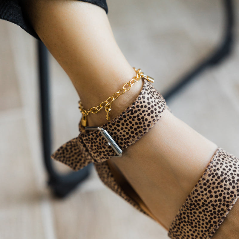 Lock and Key Charm Anklet - Nominal