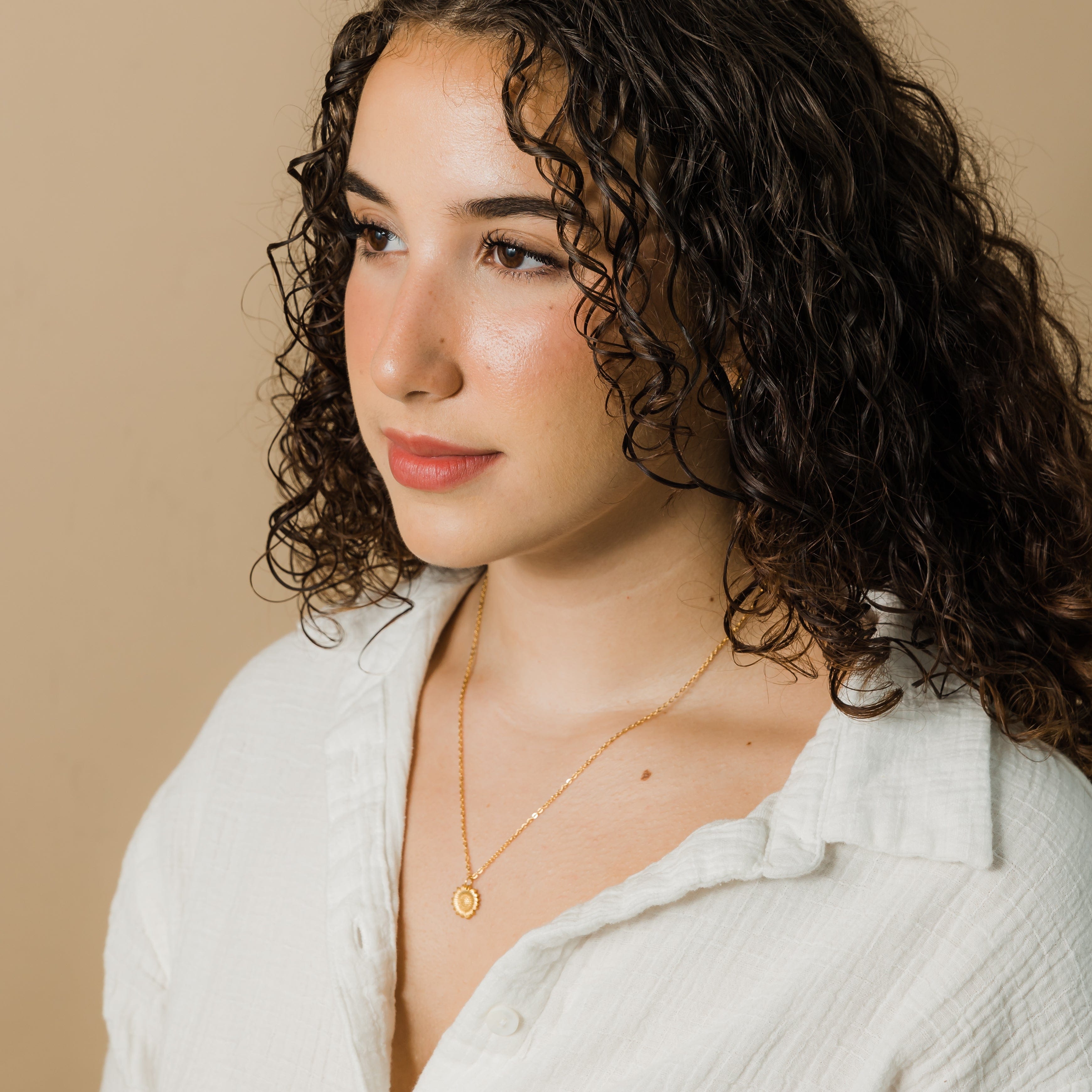 Sunflower Necklace Nominal