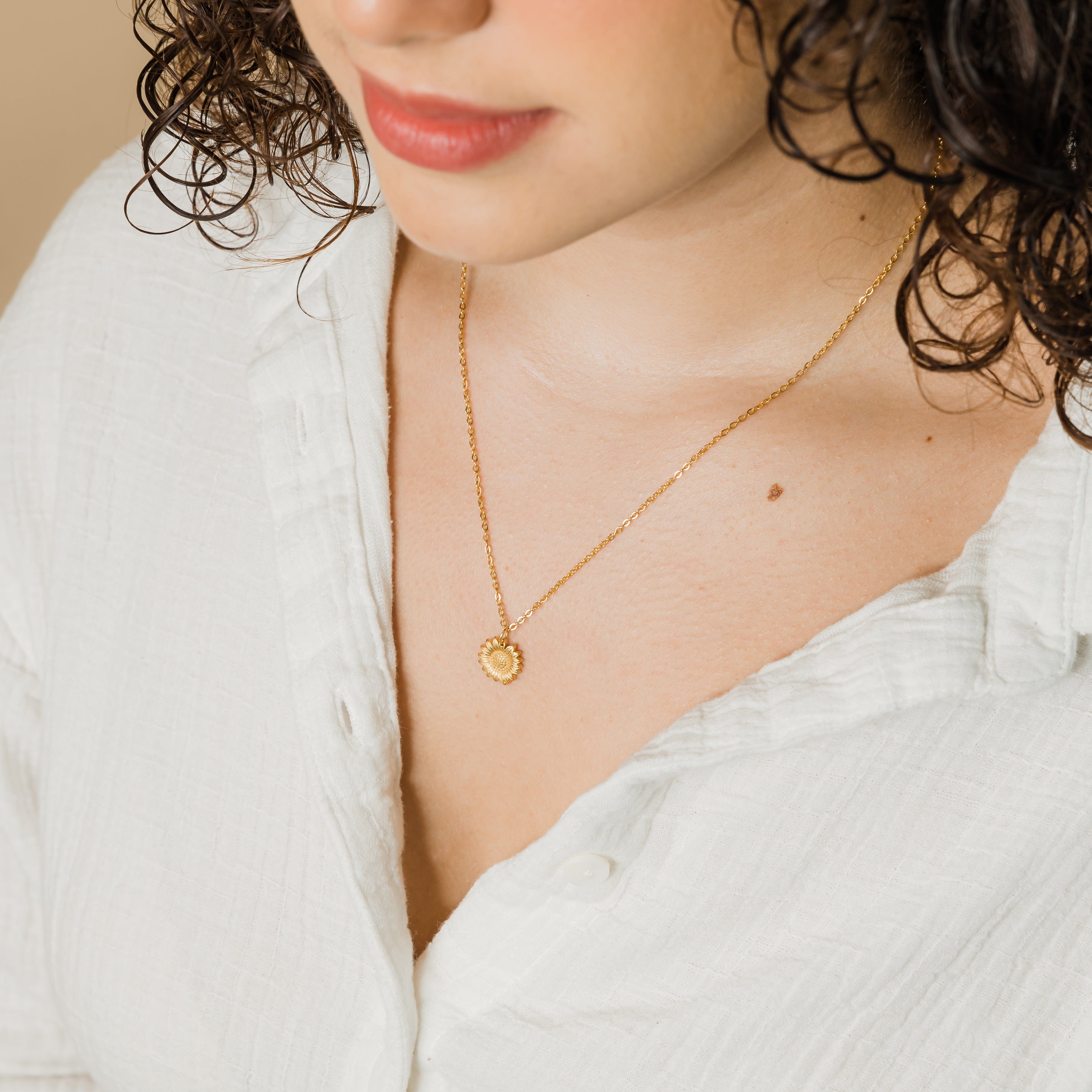 Sunflower Necklace Nominal