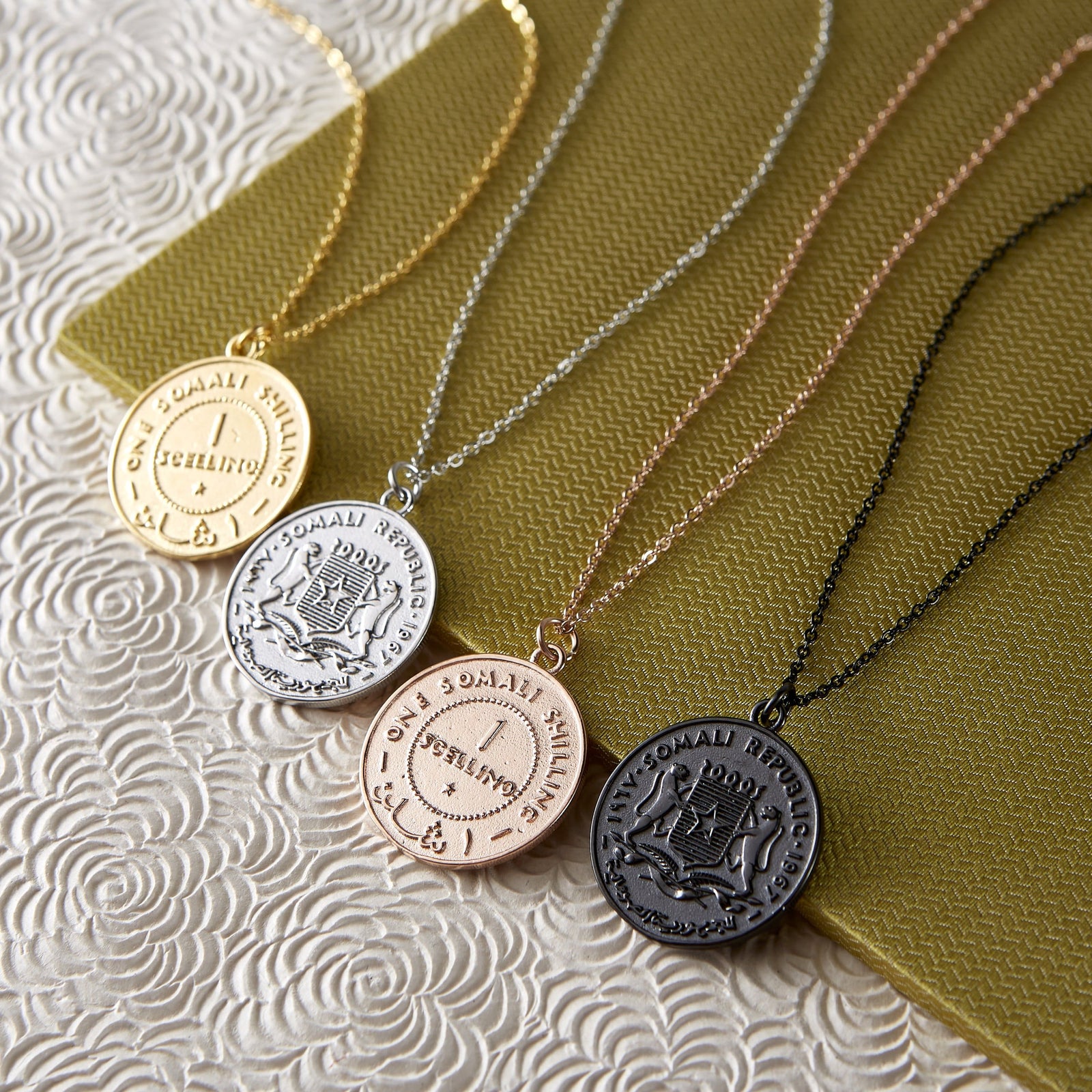 Muti factory nation coin Necklace