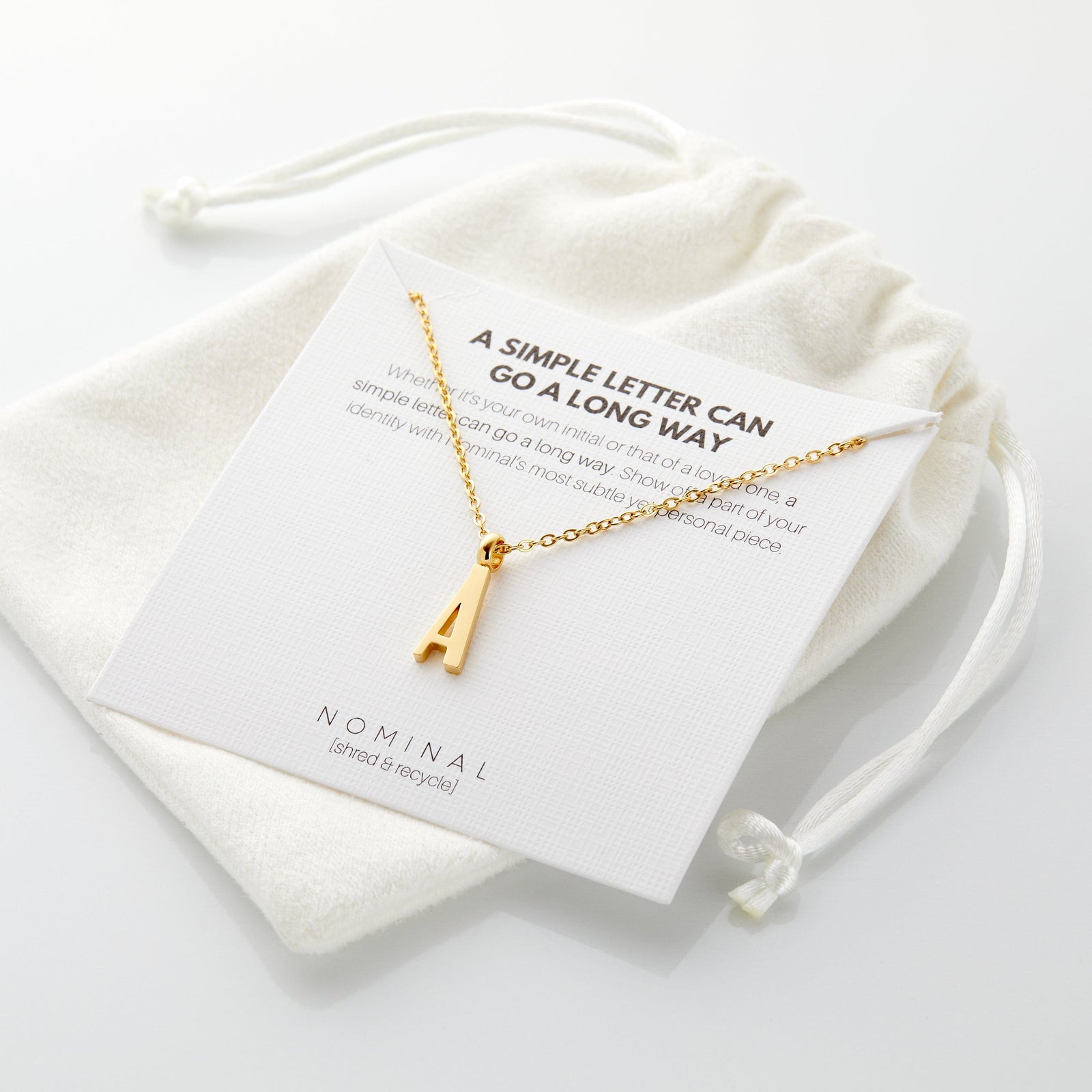 English Letter Necklace - Nominal