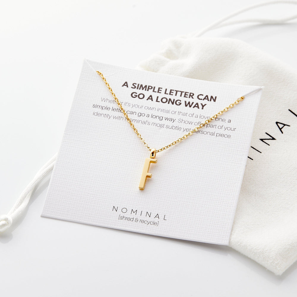 Simple letter necklace hotsell